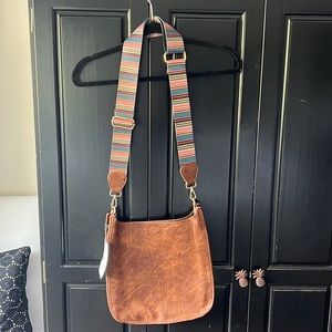 Vegan leather crossbody bag